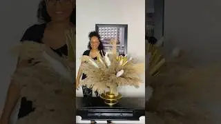 How to make a boho dried floral arrangement centerpiece.