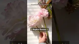 DIY The easiest technique for making flowers | How to make peony flower from paper towels