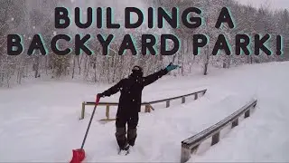 BUILDING A BACKYARD SKIING TERRAIN PARK