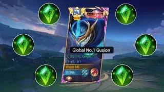 GUSION TROLL GREEN BUILD IN RANK GAME😂 THIS IS WHAT HAPPENED!