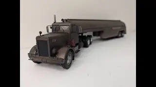 1955 Peterbilt 281truck with tanker trailer from the movie duel 1/43 scale diecast model form ixo