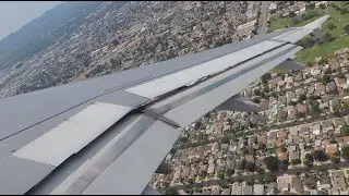 American Airlines Airbus A319-132 [N814AW] pushback, start up, and takeoff from BUR