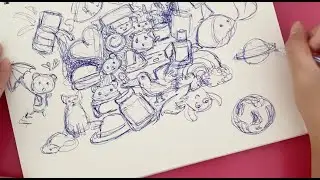 [Drawing] 'Random Things In My Mind' \ RCLs + DOODLE \ CHALLENGE YOURSELF!! Part 1