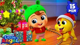 Oh Christmas Elf (Oh Christmas Tree) | Animal Learning Videos | Little Angel Kids Songs