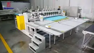 9 Heads Automatic Cushion Tufting Machine Bartacker