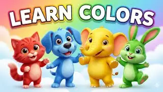 Learn Colors with Cute Animals 🌈🐶🐱 | Kids Cartoon for Toddlers | Zoo toon 