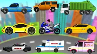 Learning Street Vehicles | Cars and Trucks for Kids | Videos for Children