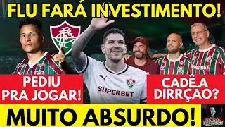 QUE ABSURDO! FLUMINENSE FARÁ INVESTIMENTO EM ZAGUEIRO APENAS NO MEIO DO ANO! REFORÇO PEDE PRA JOGAR!