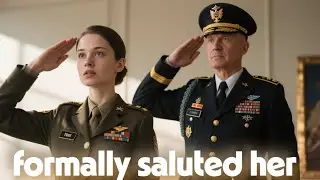 She was treated as invisible &mdash; then a four-star general appeared and formally saluted her.