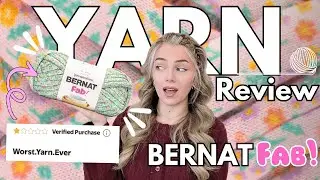 $15 FOR 37 YARDS?! IS IT WORTH IT?? *NEW* BERNAT FAB YARN REVIEW (crochet & knit test)