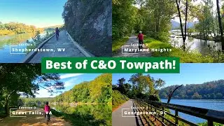 Best biking sections of the C&O Canal Towpath near DC, MD, VA (DMV)!