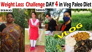 Weight Loss Challenge | Day 4  in paleo Diet | Morning Walking VLOG | Gajalakshmi Palani