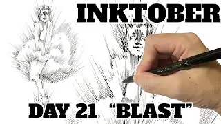 INKTOBER 2025 Day 21 &ldquo;Blast&rdquo; #art #kimjunggi #penart  #drawing #sketch #inktober 