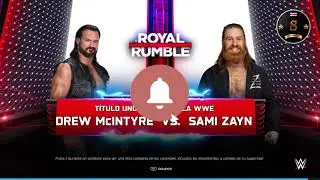 🔥🎮WWE 2K25 DREW MCINTYRE VS SAMI ZAYN (SIMULATED)🎮🔥#wwe2k25 #royalrumble #drewmcintyre #samizayn