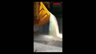Have you ever seen a lost foam production line that uses a robotic arm to flip boxes