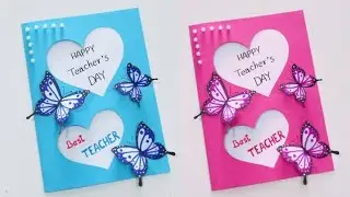DIY Happy Teacher's day card ideas easy 2024 / Teacher's day card making ideas / Teacher's day gift
