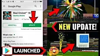 Real Cricket&trade; 18 || Fireworks & Highlights Mega Update Launch || OMG😜