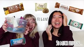 Trying the BEST and the WORST VEGAN protein bars! Part 1