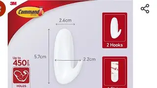 3M Command, Small Designer Wall Hooks