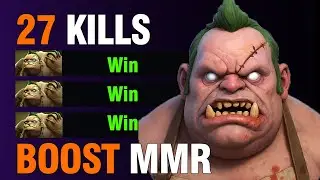 27 Kills PUDGE OFFLANE | Immortal | Dota 2 7.40c