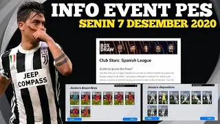 INFO EVENT PES SENIN 7 DESEMBER 2020 || PES 2021 MOBILE