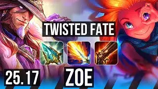 TWISTED FATE vs ZOE (MID) | KR Master | 25.17