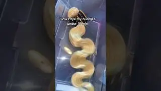HOW I DYE MY HAIR BUNDLES UNDER 10 mins😱