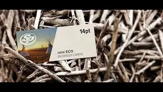 Mini ECO-friendly Business Cards from Stigler Printing