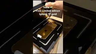 India 🇮🇳 first iphone 17 pro max gold limited edition #iphone #gold #limitededition #india #wow