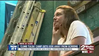 'Climb Tulsa' camp gets kids moving and thinking