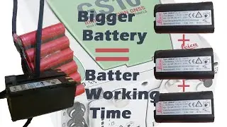 Bigger LEICA battery for LEICA GS10 unit
