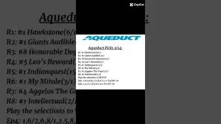 Aqueduct Picks for 2/14