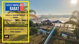 Villa &agrave; vendre Rabat &ndash; Luxe absolu et vue panoramique sur la Vall&eacute;e el Menzeh