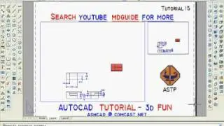Tutorial 15 autocad 2d 3d, Online Tutoring is Available