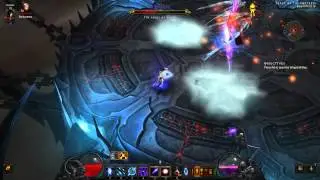 Diablo III boss fight - Malthael (the Angel of Death) - expert wizard
