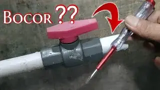 Cukup modal TESPEN, Mengatasi stop kran bocor normal kembali
