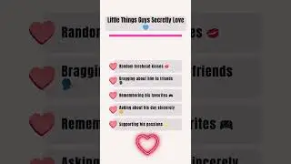 Little Things Guys Secretly Love 💙 #relationship #shorts