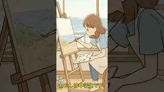 絵と海が好きなアメ🇯🇵 | Japanese Listening Practice N4, N5 #learnjapanese #nihongo #hobby