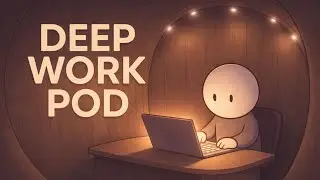 2 HOURS DEEP WORK POD &ndash; Pomodoro 50/10 | Minimal Focus Space with Mr. Tiny