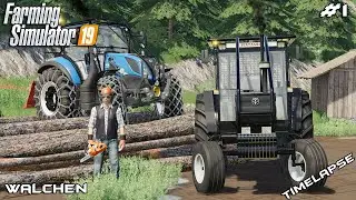 Extreme winching trees w/ @ChataModding  | Forestry Walchen 2K20 | Farming Simulator 19 | Episode 1