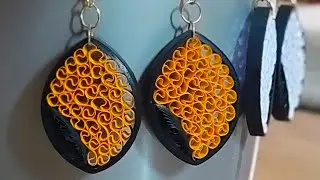 Handmade Fashionable Earrings // Paper Earrings Design || Quilling Paper