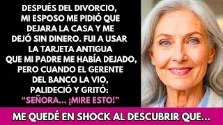 Mi Esposo Me Echó De Casa, Usé La Tarjeta Vieja De Mi Padre Y El Gerente Gritó “¡Rápido, Mire!”