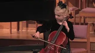 Annalise Cello Age 8 Forward March Op. 14, No. 6 by Hugo Schlem&uuml;ller