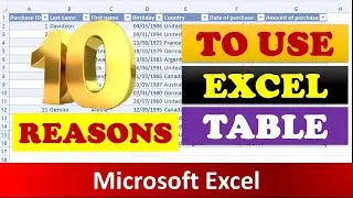 10 advantages of excel table   excel table