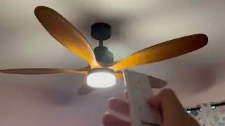 Ensenior Wood 5CCT 52&rdquo; Ceiling Fan