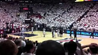 Washington Huskies vs Arizona Wildcats basketball at McKale Center - Whiteout - Tucson Feb. 19 2011