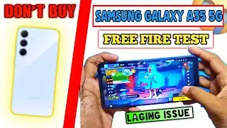 SAMSUNG GALAXY A35 5G FREE FIRE TEST | samsung galaxy a35 5g free fire gameplay + Battery Drain Test