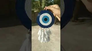 DIY Evil Eye Wall Decor 😱💖 #diy #sorts #youtubeshorts @monikacreation86