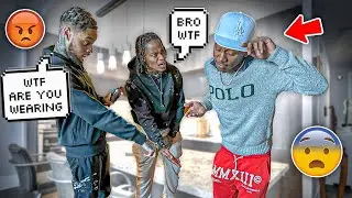 DRESSING DUSTY IN FRONT OF THE GANG TO SEE THEIR REACTION😂 *they told the truth*