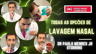 Todas as 5 opções de lavagem nasal com soro. Lavar o nariz em bebe, criança e adultos com catarro